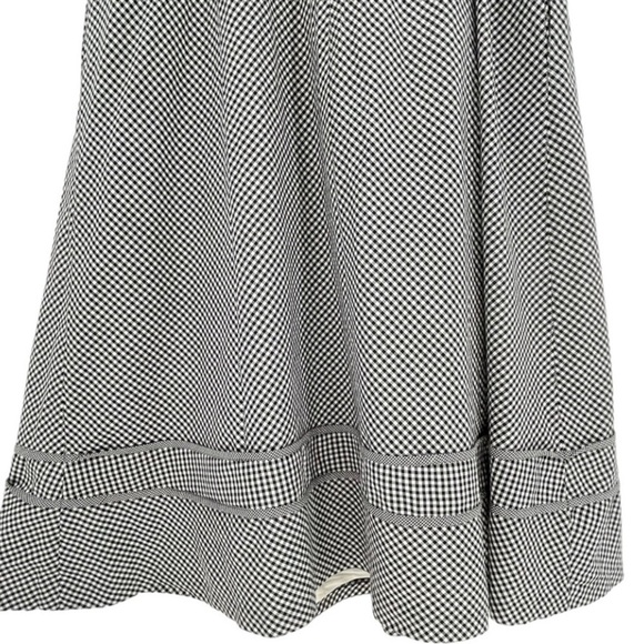Talbots Petites Gingham Midi Cottagecore PinUp SunDress Adj. Straps Pockets  8P - Picture 8 of 16
